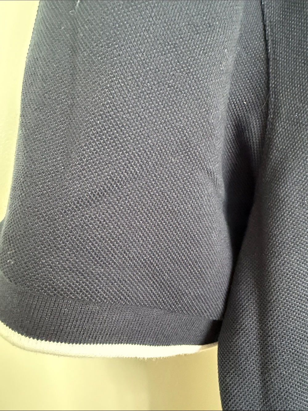 BOSS Navy Polo with White Trim - Picture 4 of 4